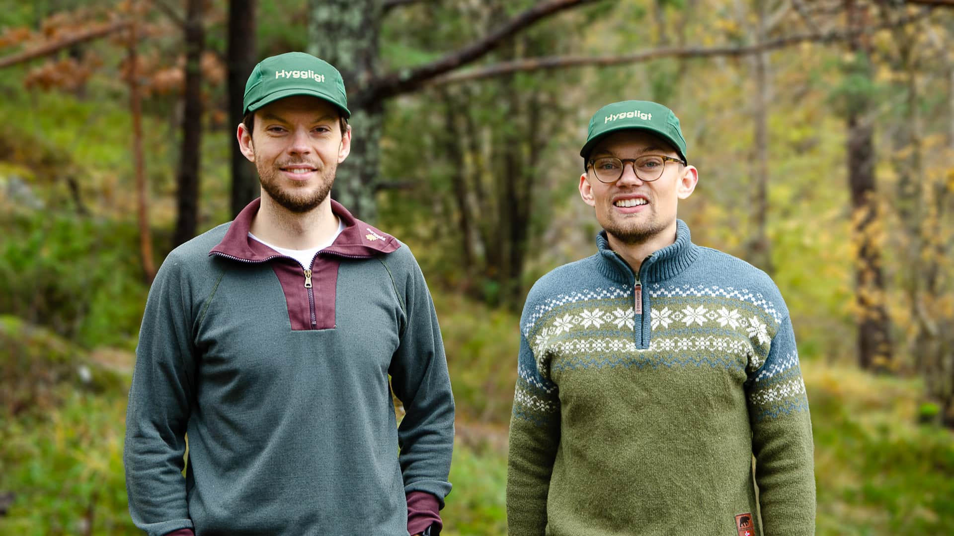 Porträtt på Erik och John.